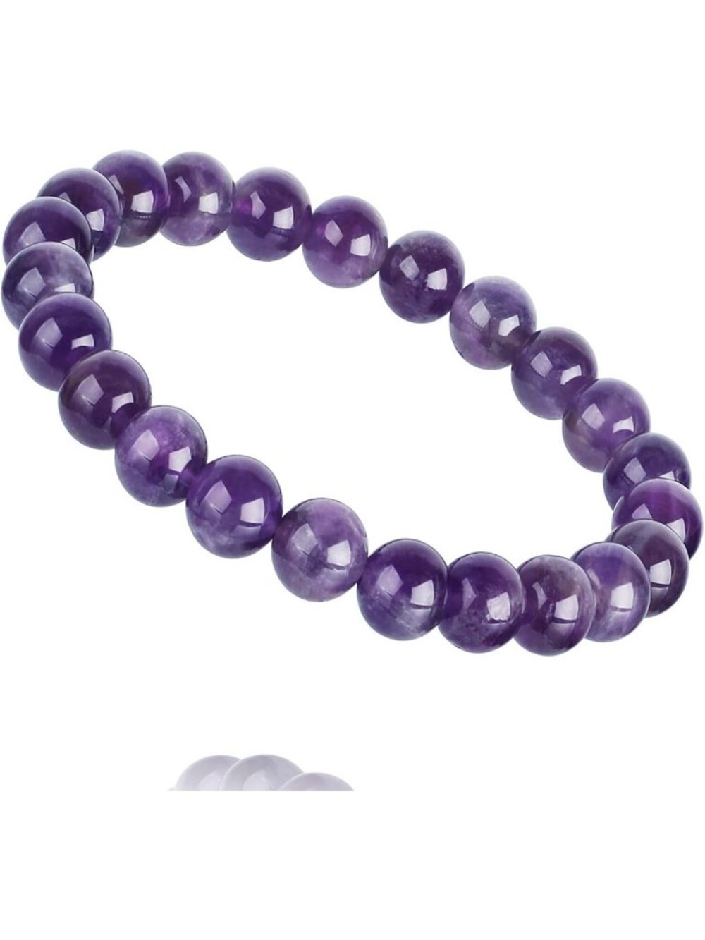 Handmade Amethyst Bracelet | Crystal Stone for Love, Protection & Good Luck